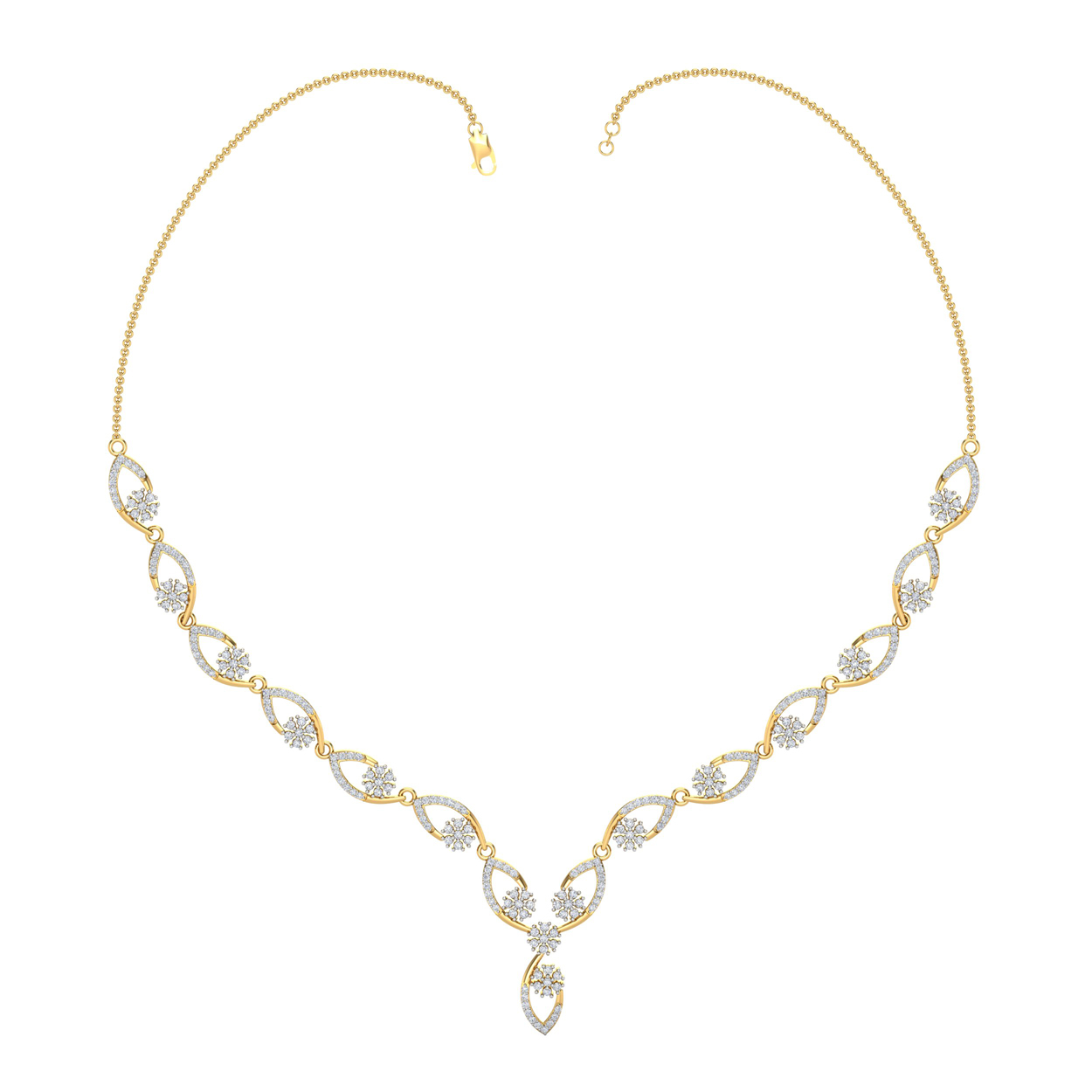 Mishika Delicate Diamond Necklace For Her